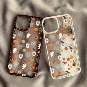 S20ef301a22a04799afd13d637325fe06n.webp Cool Cartoon Halloween Ghost Spider Phone Case For iPhone 14 15 16 17 11 12Mini 13Pro Max XS XR 7 8Plus Lovely Clear Hard Cover