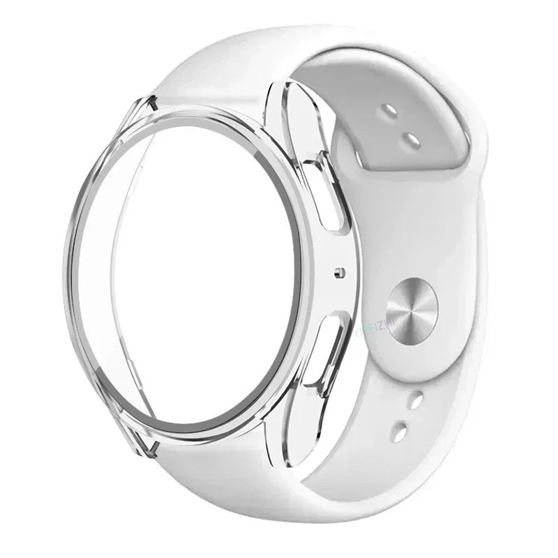S21d05242dd5644e09f4d1ef40b2bccc5Y.webp Tempered Glass+Case+Strap For Samsung Galaxy Watch 7 6 4 5 40mm 44mm Silicone band+Screen Protector 2 pack watch Accessories