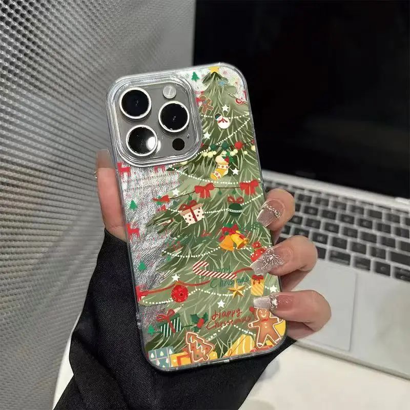 S220058c4ef7f4be98365e669ed9107d6g.webp Oil painting Christmas Tree Phone Cases For iPhone 17 Pro Max 17Air 16 Pro Max 16E 15 14 13 12 11 Pro Camlet Anti Drop Cover