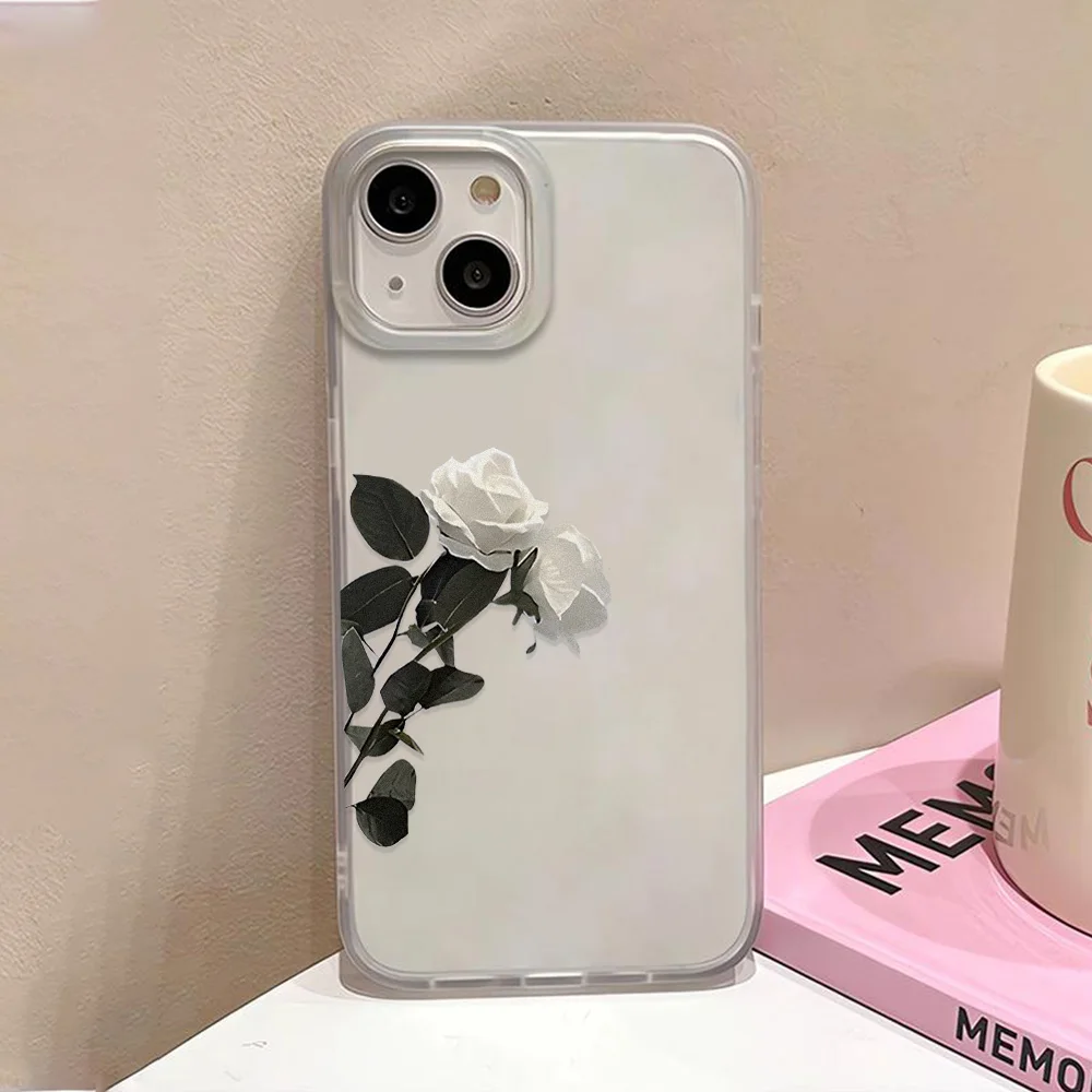 S24ccfb85b748492bade9a8299489b4b0B.webp Flower Clear Phone Case For iPhone 16 Pro Case iPhone 13 15 17 11 12 14 Pro Max Plus 12 13 Mini Shockproof Silicone Soft Cover