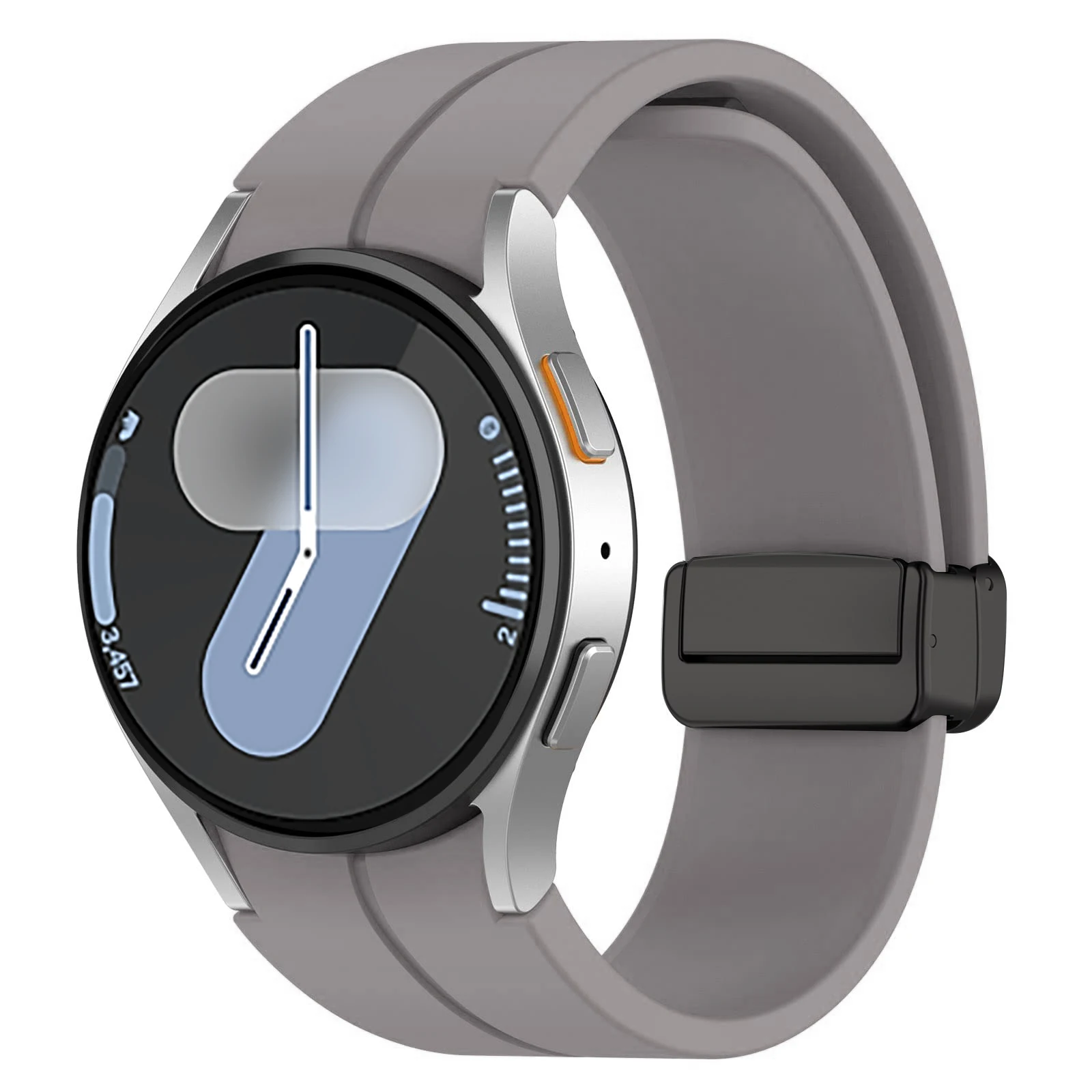 S2533a57c9c71473da164d2e88a607f8bO-2.webp Original Silicone Band For Samsung Galaxy Watch 7 6 5 4 FE 44mm 40mm/5 pro 45mm Magnetic Bracelet watch6 Classic 43mm 47mm strap