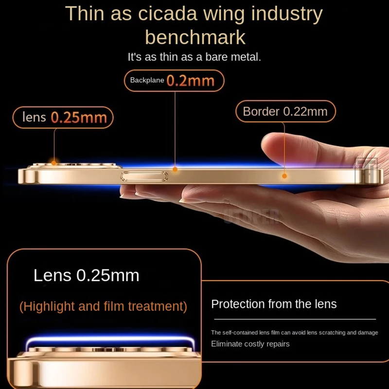 S267d4209b480424290c7a1d7e94828672.webp Luxury High Quality Upgrade Plating TPU Soft Case for iPhone 17 Air 16 15 14 13 12 11 Pro Max Plus Clear Lens Film Protect Cover
