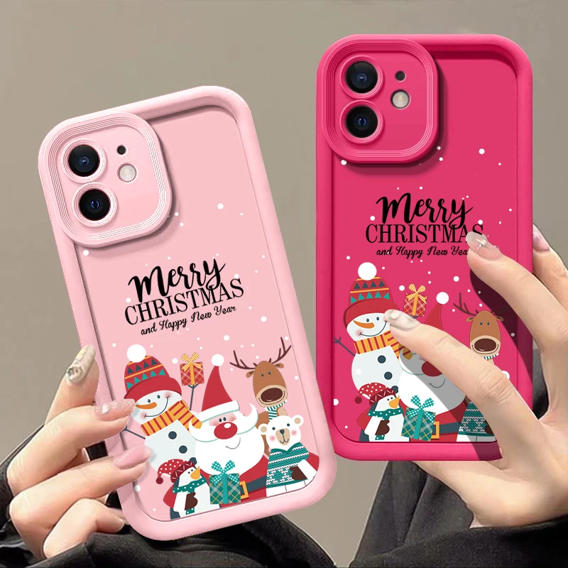 S2774fac20bcc49bebe37f5cc2d667d7em.webp Christmas Pattern TPU Case For iPhone 17 Air 16e 16 Pro Max 15 14 Plus 13 12 11 17 Pro Max Shockproof Soft Silicone Phone Cover