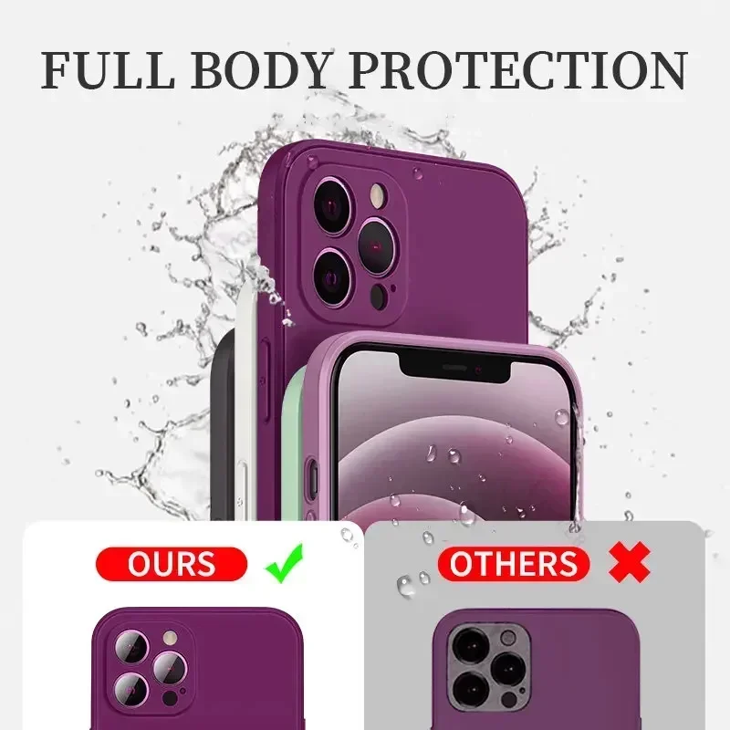 S29240b77e7eb4492849ad0bdd9c74223P-1.webp Official Phone Case For IPhone 17 Air 16 15 14 13 11 12 17 Pro Max Plus Silicone Solid Color Fall and Collision Protection Cover