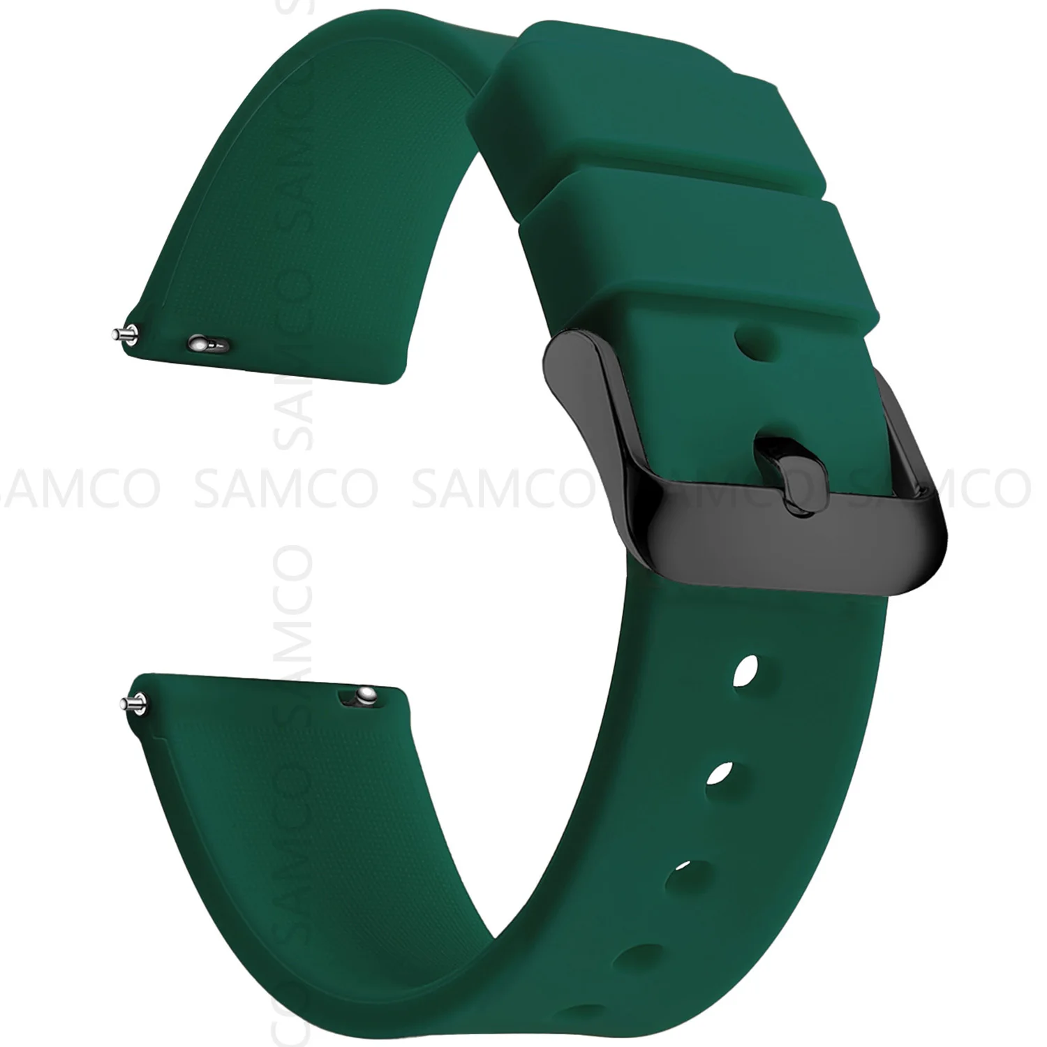 Silicone Watch Bands 14/16/18/19/20/21/22/24 mm Soft Quick Release Rubber Watch Bands Samsung Galaxy, Garmin Huawei Watch Straps