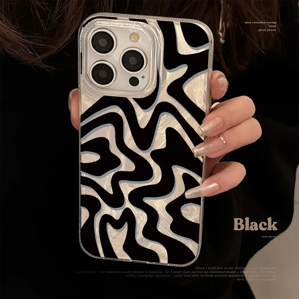 S2ac93958e59c422d8289bdfb44da7933O.webp Luxury Laser Wave Pattern Phone Case For iPhone 17 16 Pro Case iPhone 15 14 13 12 11 Pro Max Mini 17Air 7 8 16 Plus SE2 Cover