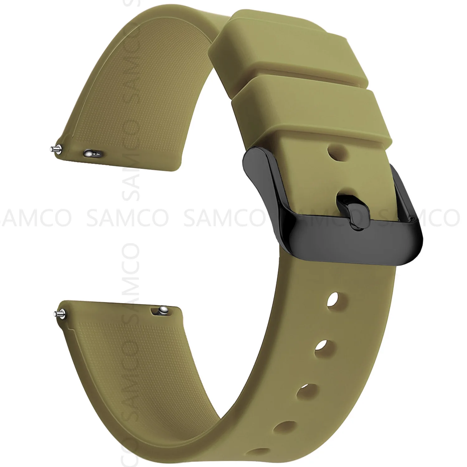 Silicone Watch Bands 14/16/18/19/20/21/22/24 mm Soft Quick Release Rubber Watch Bands Samsung Galaxy, Garmin Huawei Watch Straps