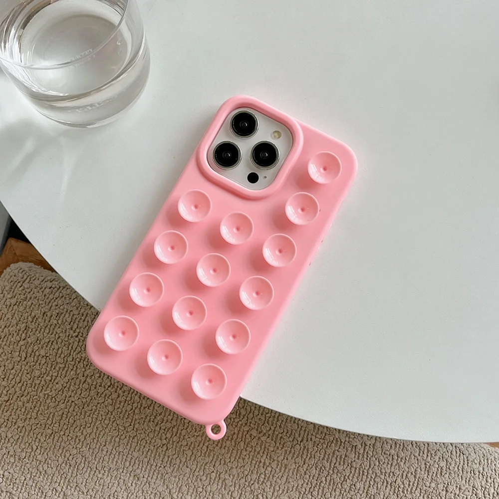 S2d9138b521574a7680bb32a257e34739z.webp 3D Suction Cup Silicone Phone Case For iPhone 16 Pro Case iPhone 13 15 17 11 12 14 Pro Max Anti Slip Wall Stand Back Cover Coque