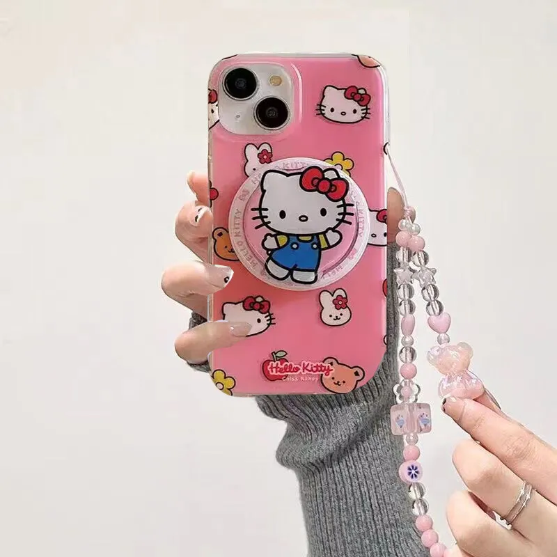 S2df6a7fc22cf4834bca752489aee095e4.webp Cute Kitty Cartoon Cat Magnetic Grip Holder Magsafe Wireless Charge Chain Case For iPhone 17 Air 16 15 12 Pro Max 14 Plus 13 Mini
