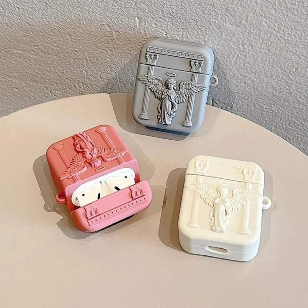 S2eb24a4329134ad097b83defd6a2c604f.webp Cute 3D Prayer Angel Silicone Earphone Case For Airpods 3 2 1 Wireless Charging Protective Shell Soft Cover For Airpods Pro 1 2