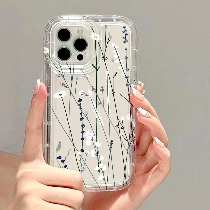 S2f9656874ae44b51a29b22b8fecac8bbR.webp Flower Phone Case For iPhone 14 Pro Max Case iPhone 17 13 11 12 16 15 Pro Max XR X Xs Max 7 8 Plus SE 2020 Airbag Clear Cover
