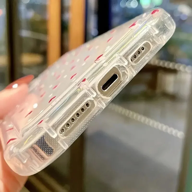 Love Heart Soft Clear Phone Case For iPhone 17 16 16e 15 14 Pro Max 11 13 Mini 12 16 Plus 17 Air Anti-fall Shockproof Cover