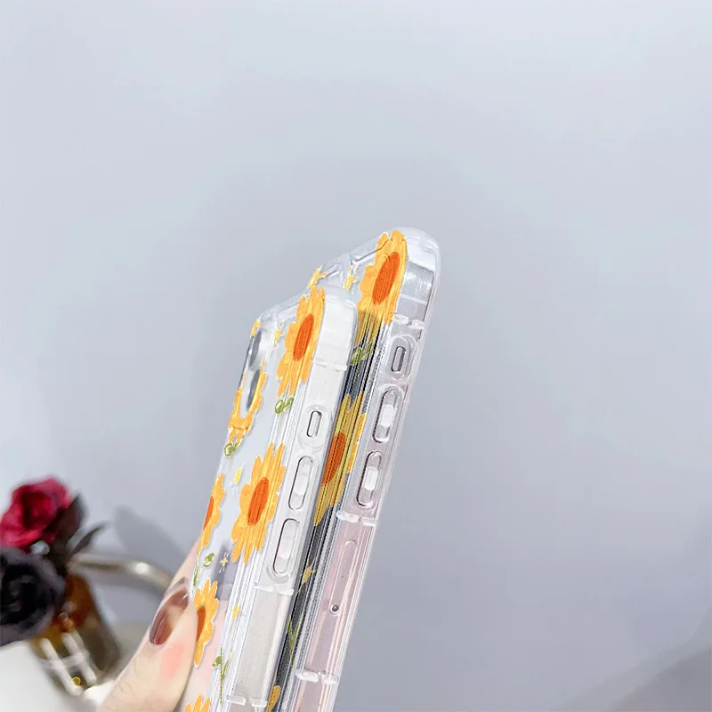 S31f8bbe3521042ed8a39b58c8251fd3dJ.webp Flower Phone Cases For iPhone 17 Case iPhone 16 Pro Max 17 Air 15 11 14 13 12 Promax 16 15 Plus Clear Carcasa Soft Silicon Cover