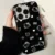 Full Screen Cute Kitty Cartoon Cat Bow Cute KT Bear Phone Case For iPhone 16 15 14 13 12 11 Pro Max XR XS MAX 7 8 Plus MINI Y2K Black Cover