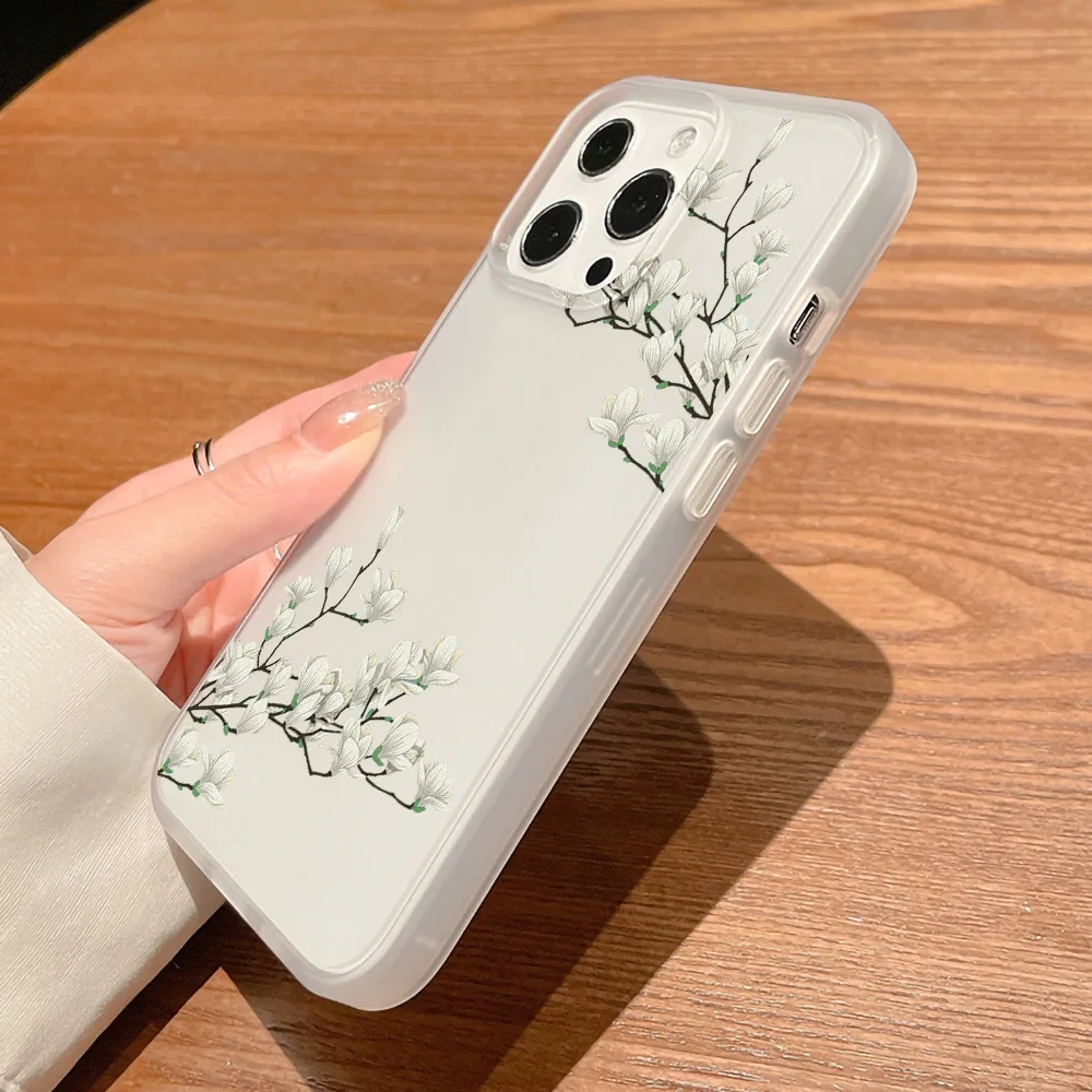 S335b4f79b8d0430499c69098684b454aY.webp Flower Clear Phone Case For iPhone 16 Pro Case iPhone 13 15 17 11 12 14 Pro Max Plus 12 13 Mini Shockproof Silicone Soft Cover