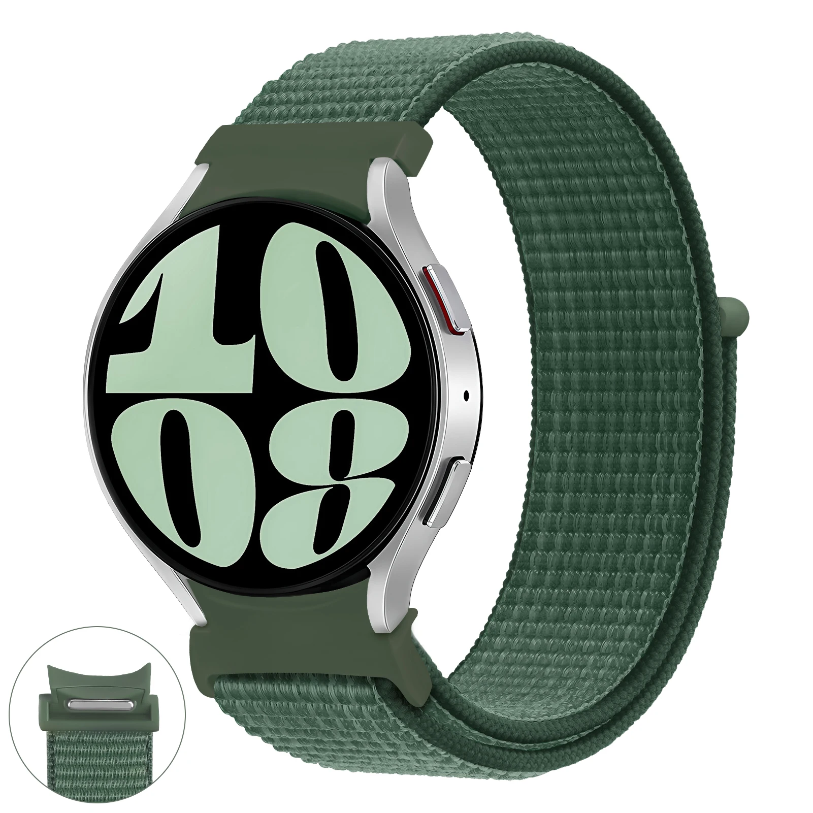Nylon loop Band For Samsung Galaxy Watch 7 6 5 4 44mm 40mm 5 pro 45mm Sport 20mm bracelet Galaxy Watch6 Classic 47mm 43mm Strap