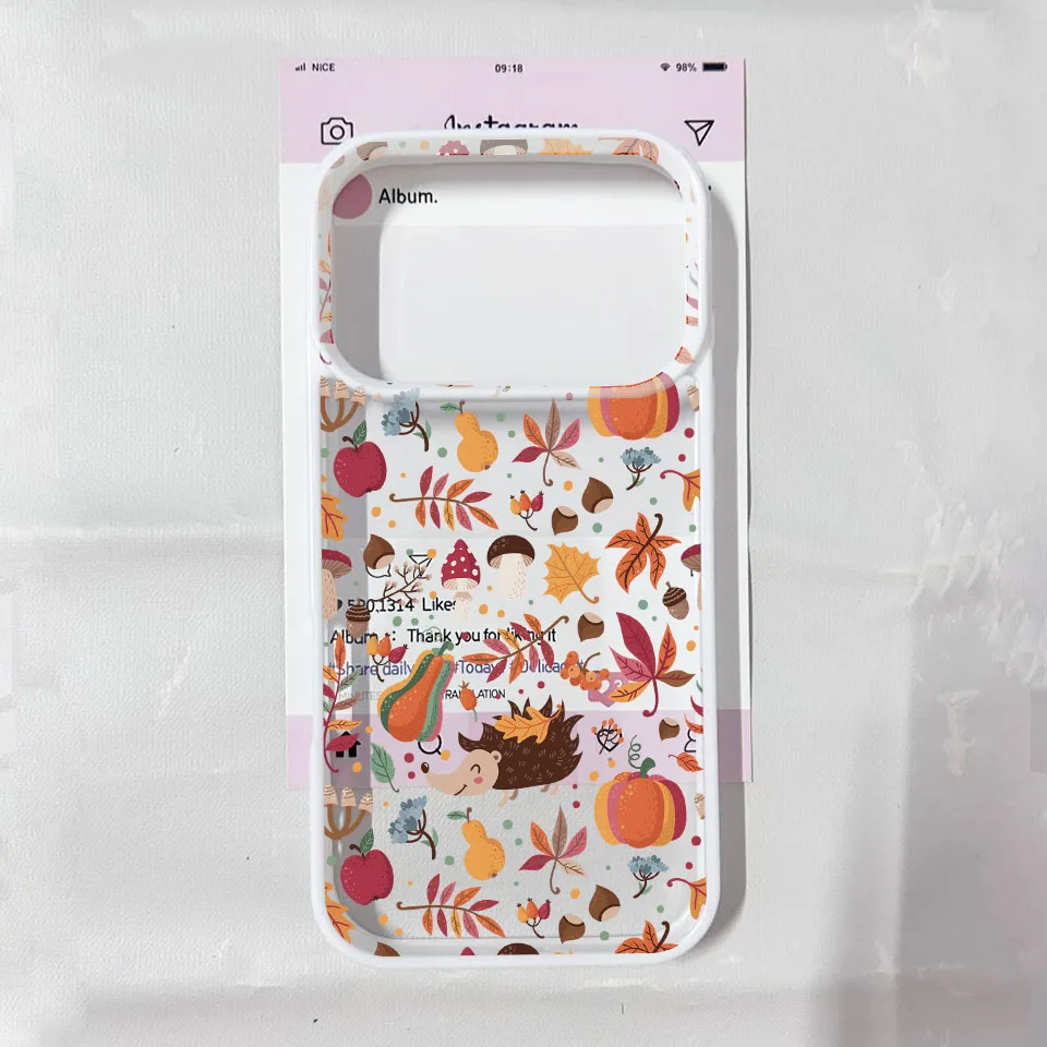 Halloween Coffee Pumpkin Fallen Leaves Phone Case For iPhone 17Air 17 Pro Max 17Pro Transaprent Hard Cover For iPhone 17 Cases