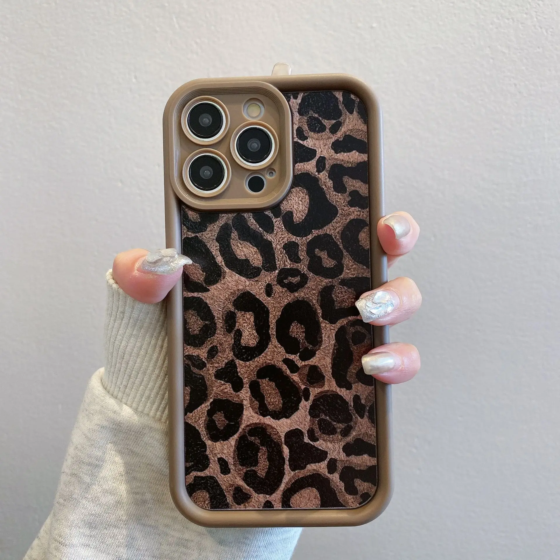 S35976fb00f424485a36bbc935bb96e64R.webp Leopard Print Pattern With Lanyard Case For iPhone 17 16 15 14 13 12 11 Pro Max X XR XS 7 8 Plus Shockproof Silicone Soft Cover