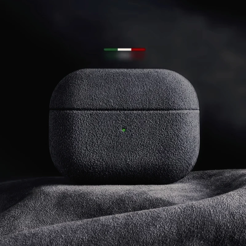 Italian Suede Leather Case For Airpods Pro 2 For Airpods Pro 3 Airpods 4 3 Case Luxury Artificial Leather All Inclusive Case