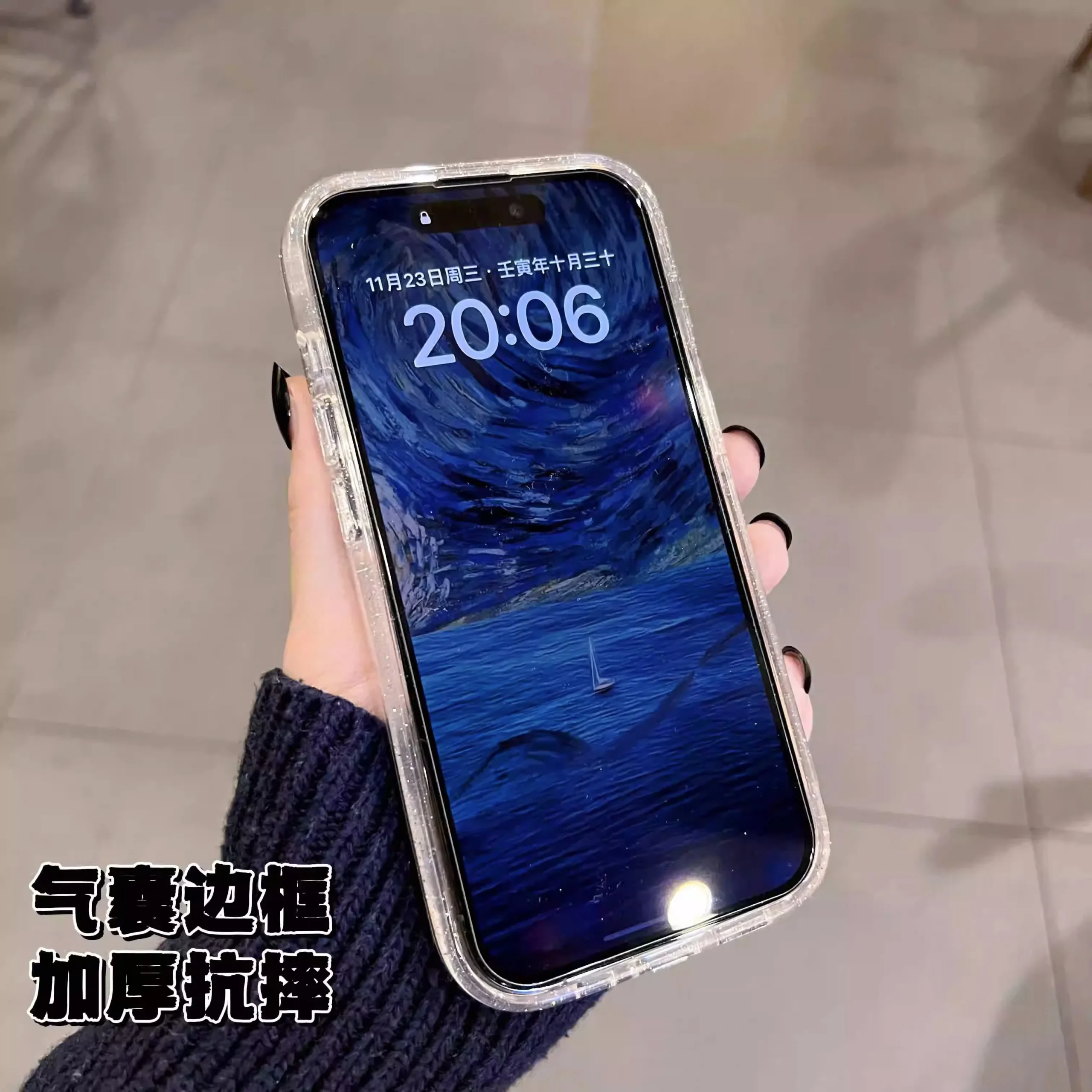 S370de852bcc14e528261d87b67144e4e0.webp Luxury Soft Silicone Clear Glitter Phone Case For IPhone 15 14 13 12 11 Pro Max 15 Plus X XS Max XR Shockproof Cover Funda