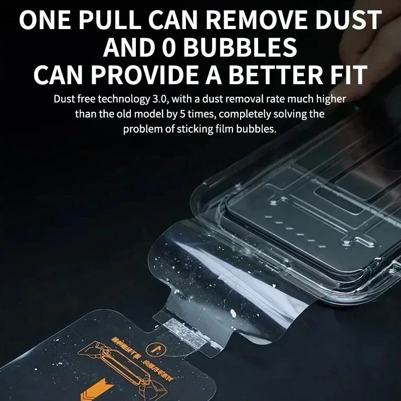 S3722654405824cafb499b1aa8d5244c7U.webp Oleophobic Coating Dust Free Easy Installation Screen Protector For iPhone 14 11 13 12 15 Pro Max Mini XS X XR 17 16 Plus Glass