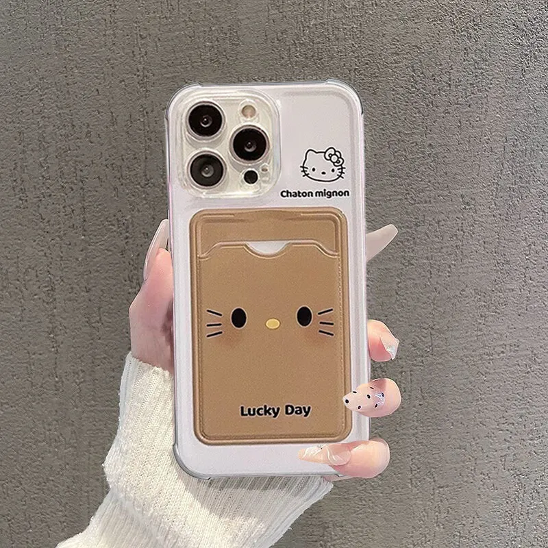 S3886dbc632c84302b10ee324ffeb5c6c3.webp Cute Kitty Cartoon Cat Case For iPhone 17 Air 16 15 14 13 12 11 Pro Max 14 15 16 Plus 12 13 Mini Photo Card Wallet Soft Clear Cover