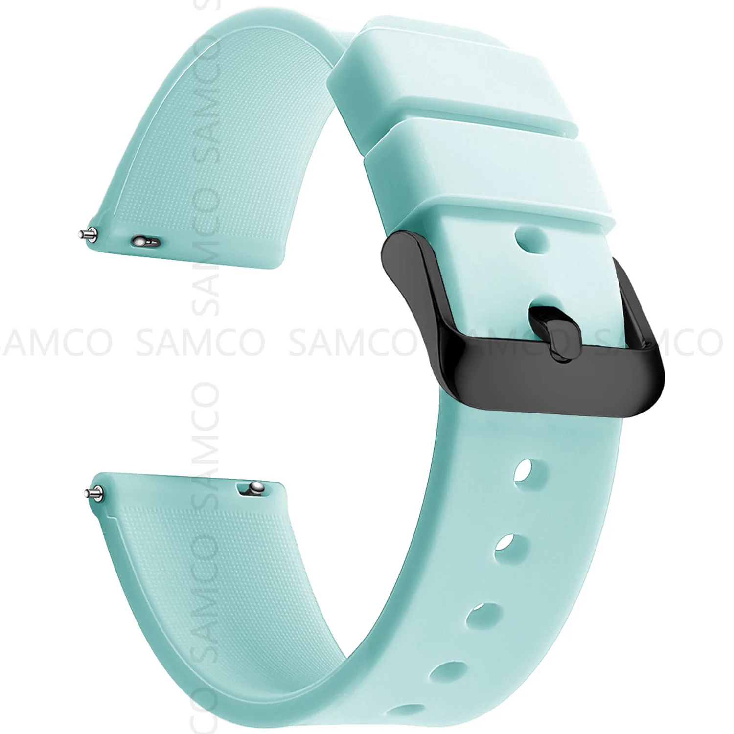 Silicone Watch Bands 14/16/18/19/20/21/22/24 mm Soft Quick Release Rubber Watch Bands Samsung Galaxy, Garmin Huawei Watch Straps