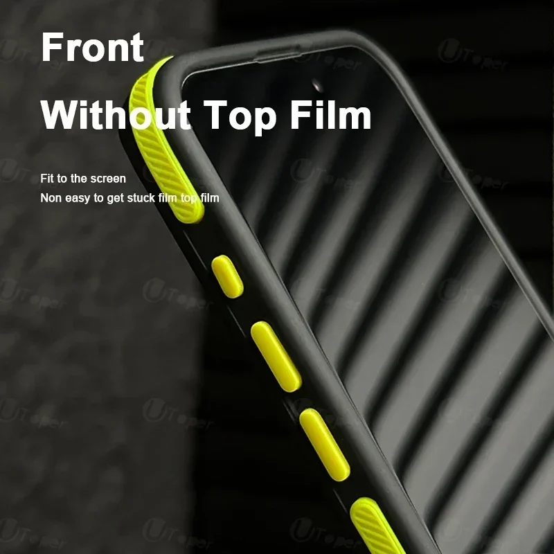 S38ee4860c9594b078b0040ec4ae00a60q.webp New Bicolor Matte Frosted Magnetic Phone Case For iPhone 17 Air 16 15 14 Plus 13 12 11 Pro Max Shockproof Bumper Hard Cover