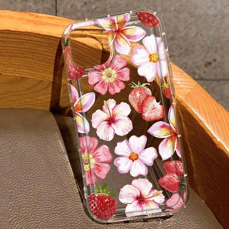 S395953a1b16e405c975b08466a0cf511i-6.webp Soft Phone Case For iPhone 17 16 15 14 13 12 11 Pro Max Air 16E XS X XR 7 8 Plus SE2 Mini Vibrant Flower Lily Print Clear Cover