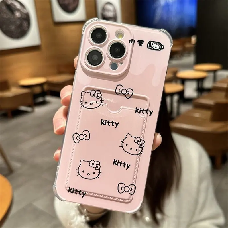 S3a7ee619eabe46f29c9fdb23f121981bU.webp Cute Kitty Cartoon Cat Case For iPhone 17 Air 16 15 14 13 12 11 Pro Max 14 15 16 Plus 12 13 Mini Photo Card Wallet Soft Clear Cover