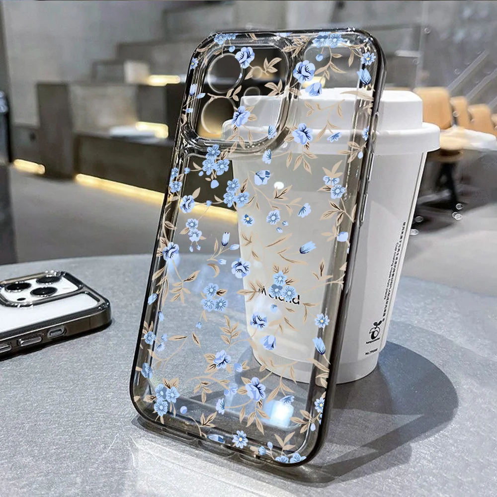 S3c5fd2def8e1434a96303f14272df682s.webp Cute Daisy Flowers Phone Case For iPhone 11 Case iPhone 17 Pro 13 14 12 15 16 Pro Max 7 8 Plus X XR XS SE Soft Transparent Cover