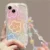 Phone Case For iPhone 17 16 15 Pro Max 14 11 13 12 Mini Plus 16E 17 Air IPhone17 Back Cover Flower Bracelet Wrist Chain Strap