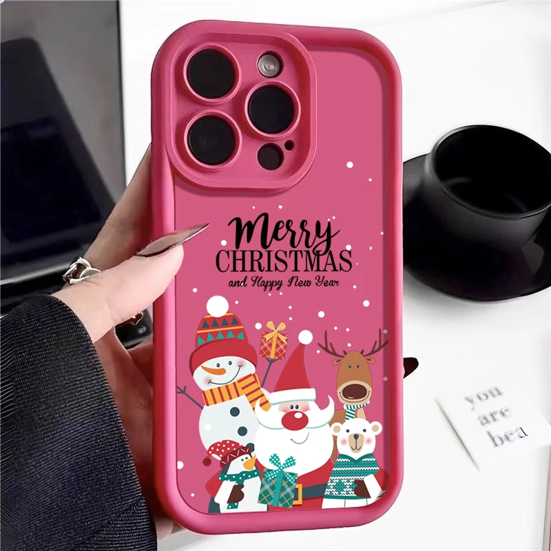 S3ddbb53950c5445ab80f59481339d0e2N.webp Christmas Pattern TPU Case For iPhone 17 Air 16e 16 Pro Max 15 14 Plus 13 12 11 17 Pro Max Shockproof Soft Silicone Phone Cover