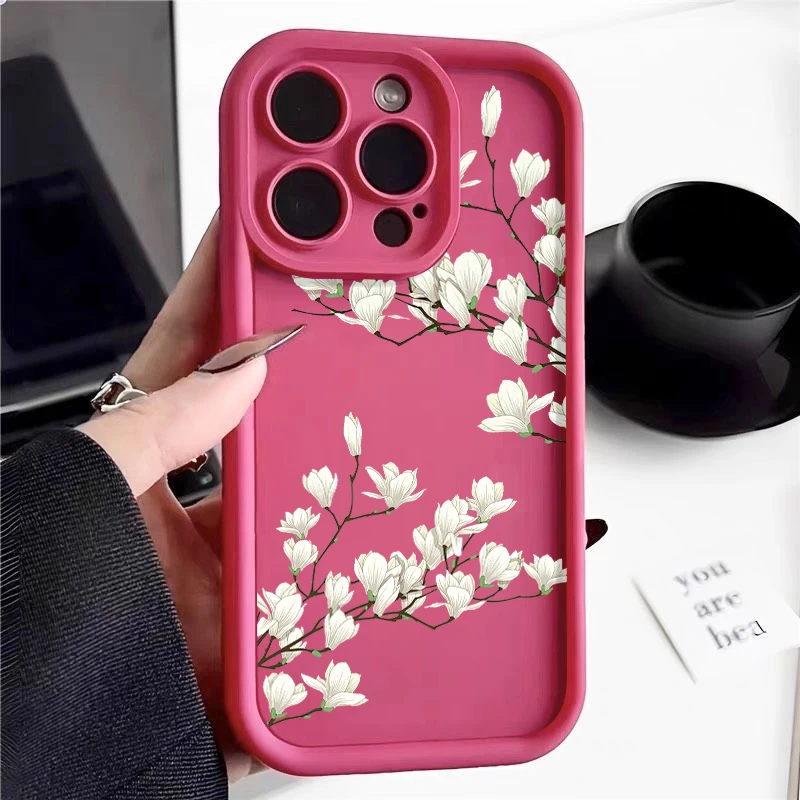 S3e3b13df51d94c5a84f9778615317343w.webp Magnolia Flower TPU Case For iPhone 17 16e 16 15 Pro Max 14 13 12 11 Pro Max 17 Air Shockproof Bumper Soft Silicone Phone Cover