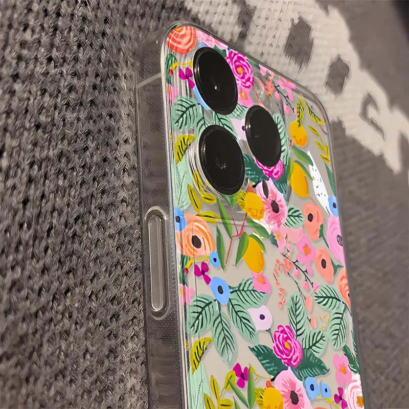 S3e7a9192d7984037b2d5974b03c905f5A.webp Cute Daisy Flowers Phone Case For iPhone 11 Case iPhone 17 Pro 13 14 12 15 16 Pro Max 7 8 Plus X XR XS SE Soft Transparent Cover