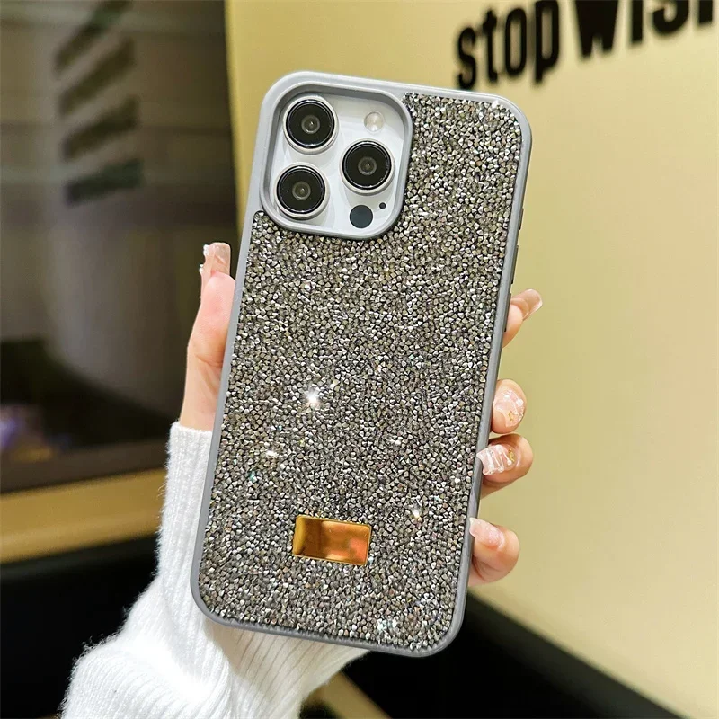 S3f0be4c698da43379253f744d19422faP.webp Luxury Bling Glitter Phone Case For iPhone 17 16 Pro Max 15Pro 14plus 13 12 Vogue Protective Soft Diamond Cover Protective Shell