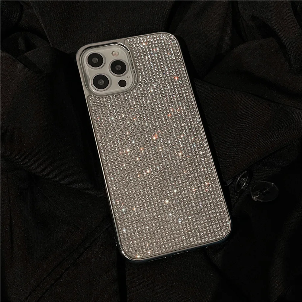 S4057bbfc082642738cc9651aa124a6f5W.webp Luxury Glitter Rhinestones Phone Case For iPhone 17 16 15 14 11 12 13 Pro Max XS XR X 7 8 Plus SE Shniy Diamond Silicone Cover