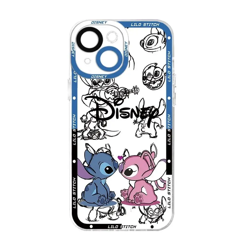 Cartoon Angel Cute Soft Phone Case For IPhone 16 15 14 12 11 Pro Max 13 Mini 16E XR 8 Plus SE4 Y2K Clear Anti Drop Cover