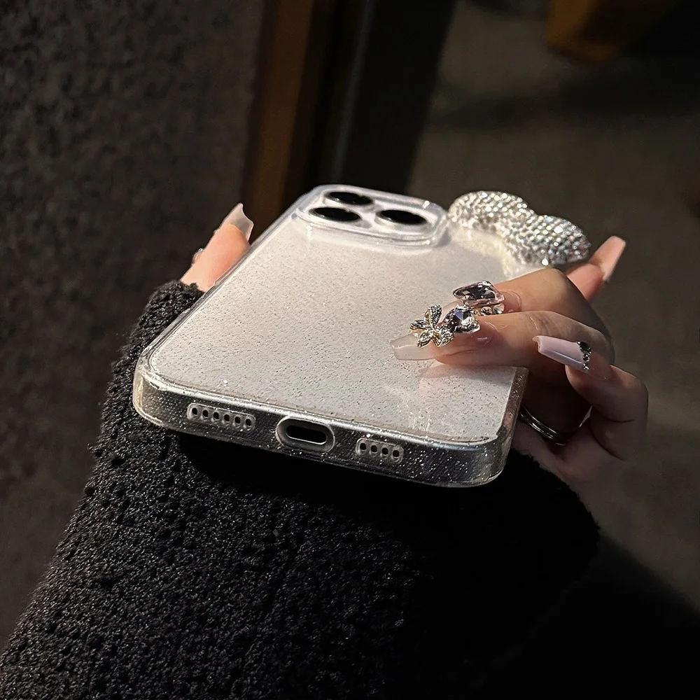 S41d3ea0f77cb4e47b2664cf2990627b2q-2.webp Luxury 3D Rhinestone Bow Bling Glitter Case For iPhone 17 16 15 14 13 12 11 Pro Max X XR Plus Cute Bowknot Shockproof Soft Cover