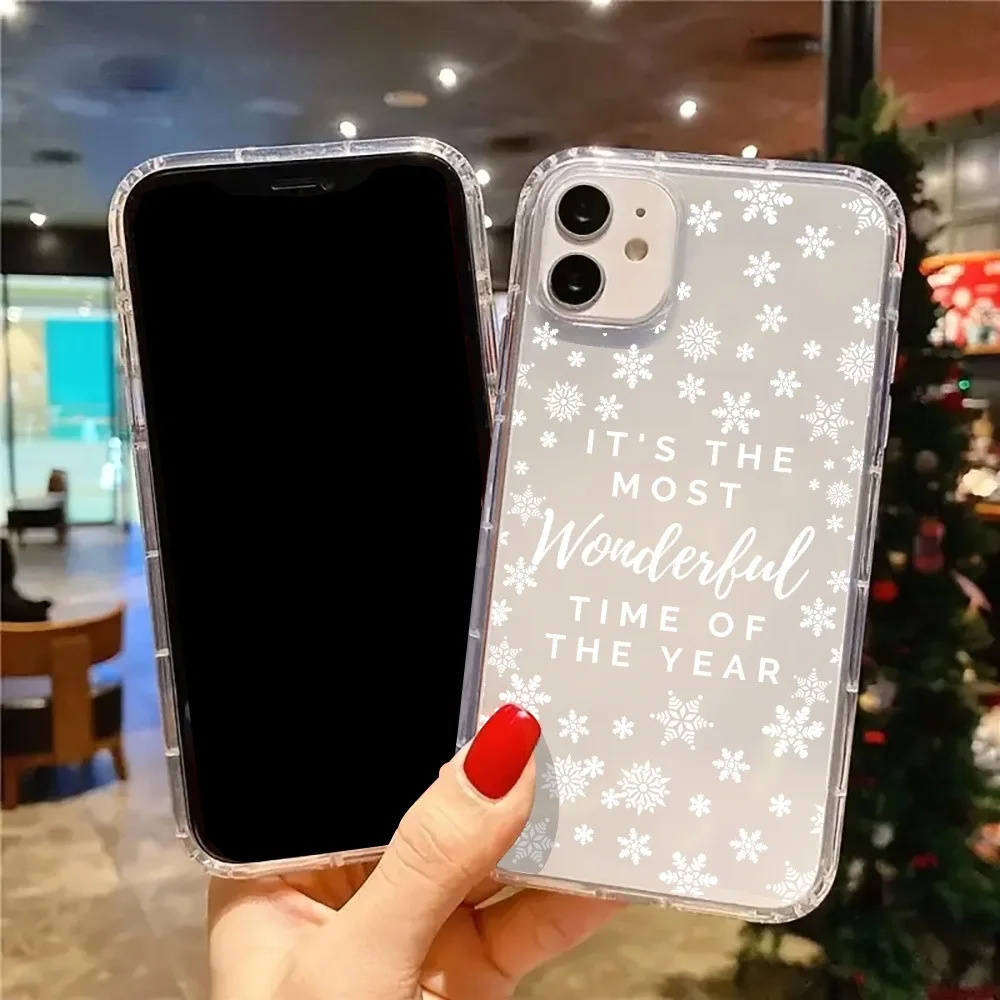 S43b80d7b321b493182c294a64d775ebe6.webp Christmas Cute Snowflakes Aesthetic Clear Phone Case Cover for iPhone 17 16 11 12 13 14 15 Pro Max XR XS X 7 8 Plus 17 Air Cases