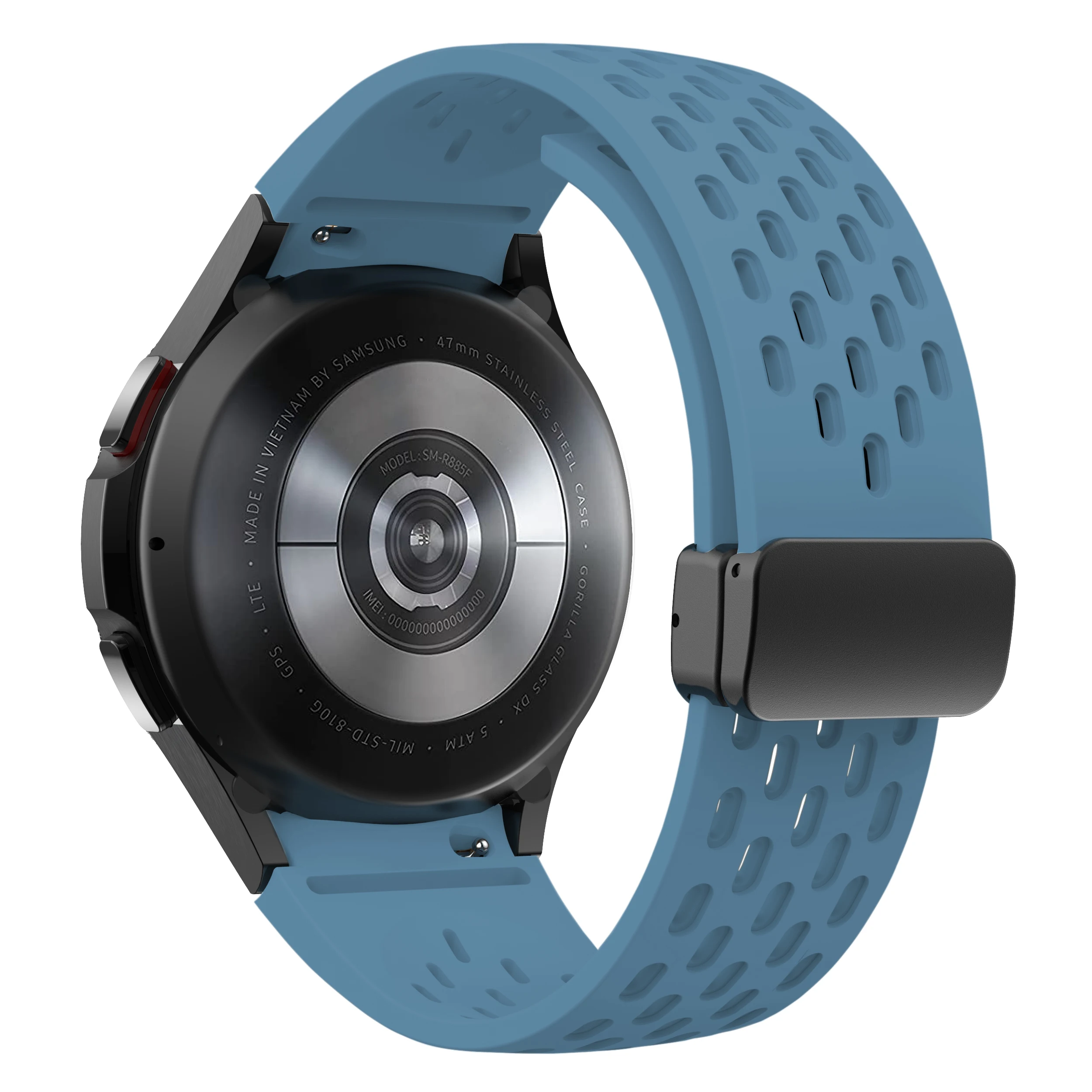 Silicone Strap for Samsung Galaxy Watch 7 6 5 4 40mm 44mm 5 Pro 45mm Magnetic Buckle Band 6 Classic 43mm 47mm No Gaps Bracelet