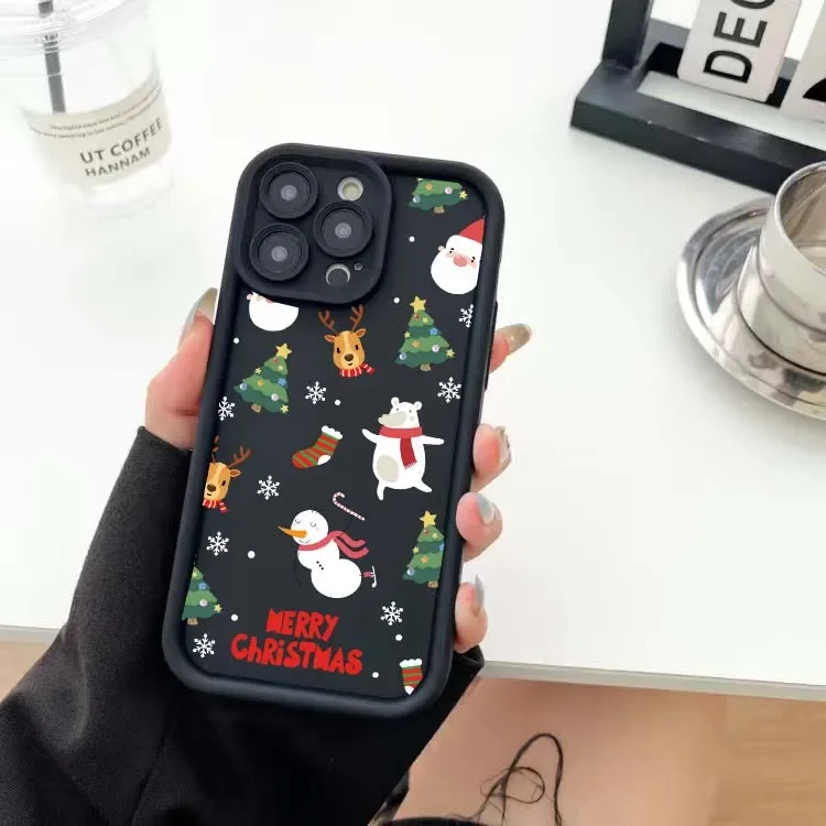 S473800386d65460c91998e62215e394bj.webp Christmas Tree Graphic Phone Case For iPhone 17 14 15 16 Pro Max Air Plus 16E 12 13 Mini Silicone Shell Shockproof Luxury Cover