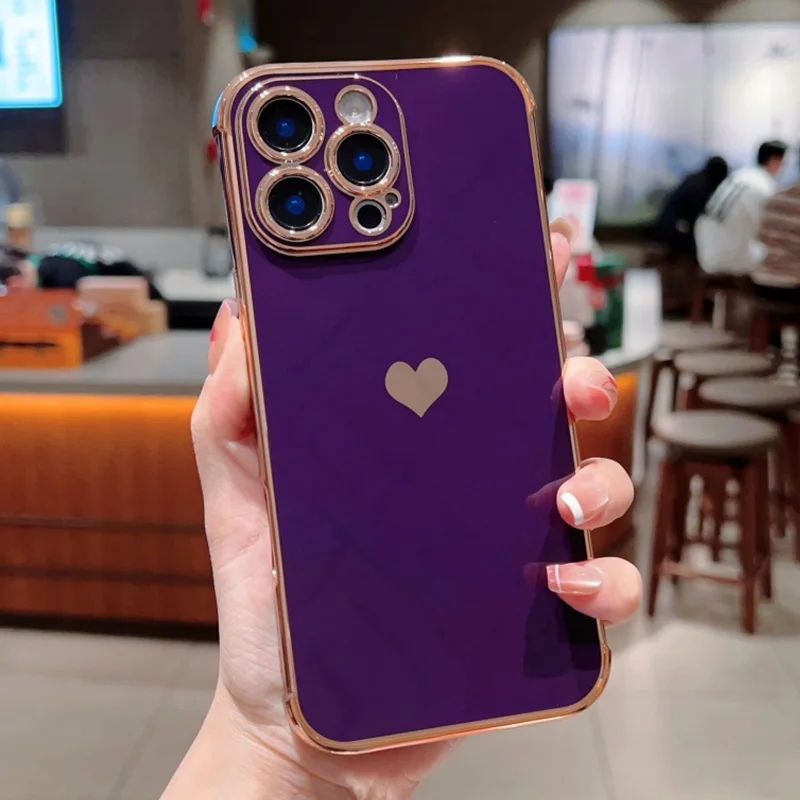 S4745026ea67f4055baa01167b2367666a.webp Electroplating Side Love Heart Phone Case For IPhone 17 16 15 14 13 12 11 Pro Max XR 8 Plus SE2/SE3 Shockproof Back Cover