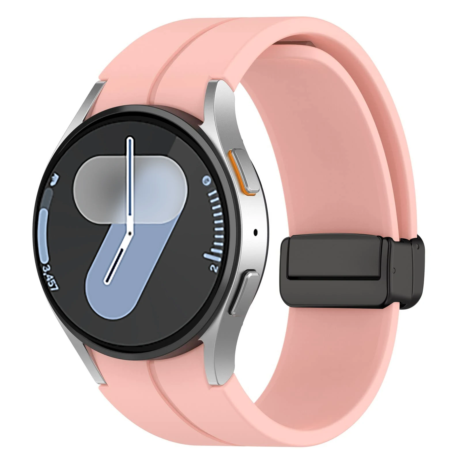S47a04738dd6849f193270f5c65158846F-2.webp Original Silicone Band For Samsung Galaxy Watch 7 6 5 4 FE 44mm 40mm/5 pro 45mm Magnetic Bracelet watch6 Classic 43mm 47mm strap