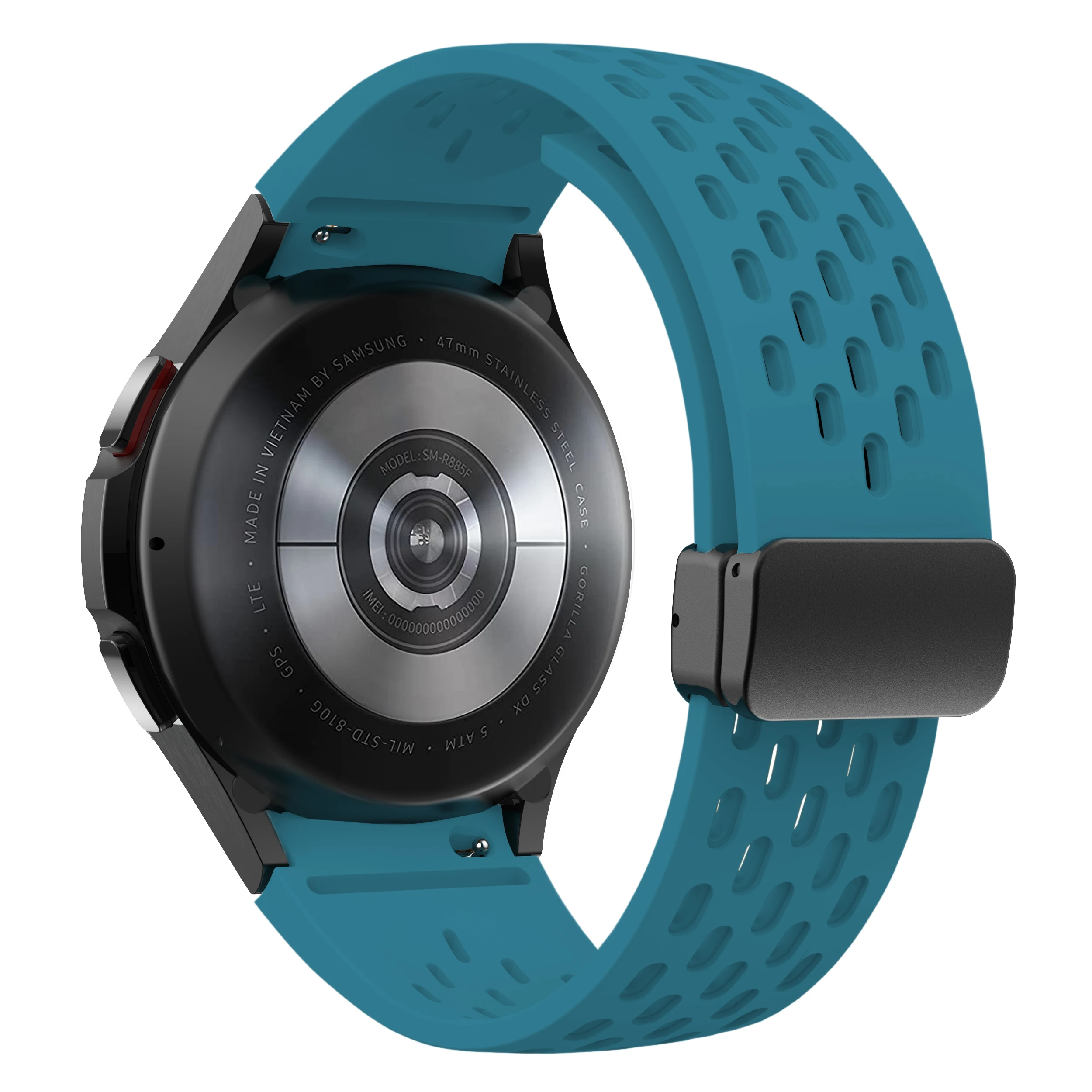 Silicone Strap for Samsung Galaxy Watch 7 6 5 4 40mm 44mm 5 Pro 45mm Magnetic Buckle Band 6 Classic 43mm 47mm No Gaps Bracelet