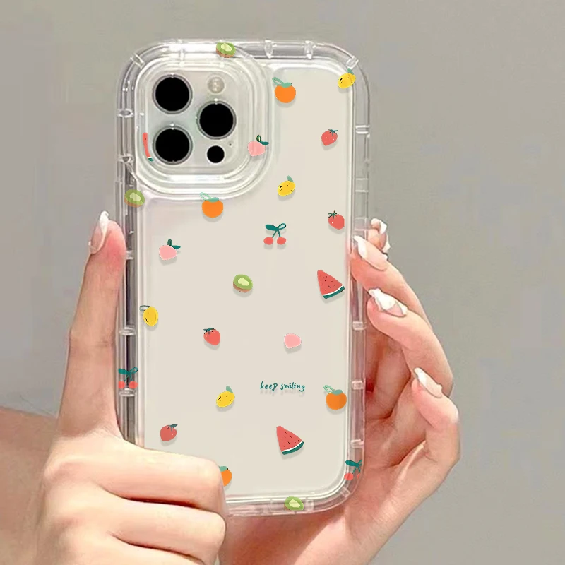 Colorful Love Heart Clear Soft Phone Case For iPhone 17 14 13 11 12 15 16 Pro Max SE 2 7 8 Plus XR X XS Max Anti-Fall Soft Cover