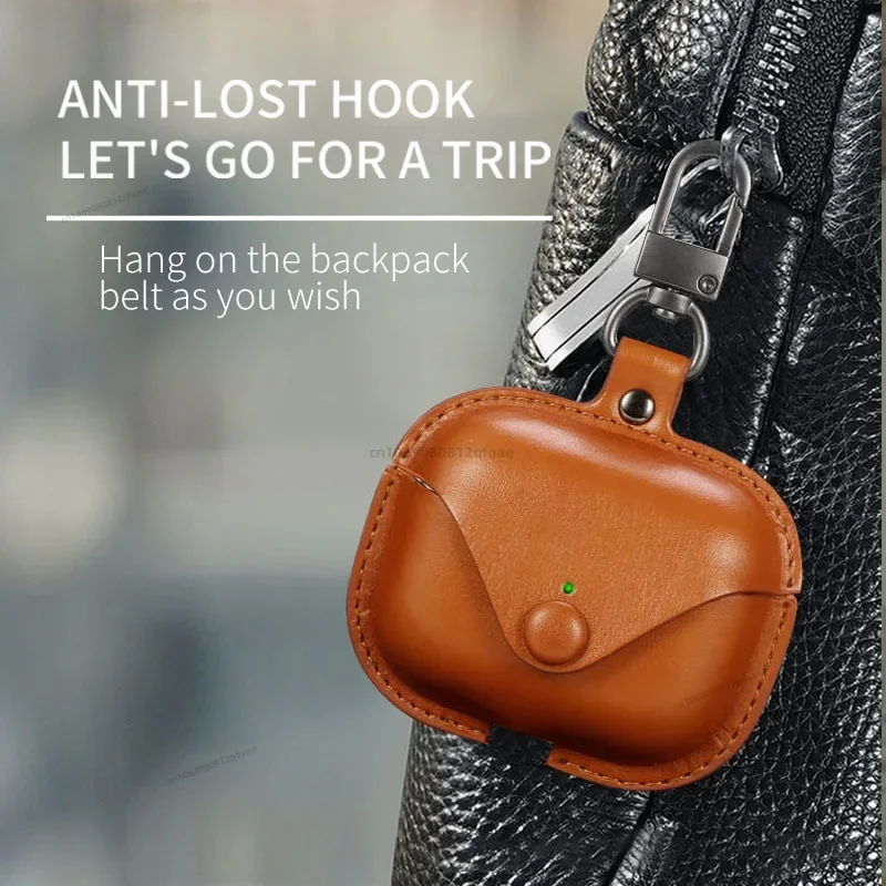 S4af035f790194d3c8497ba381197695do.webp For Airpods Pro 2 Case Leather Business Earphone Case Headset Shell Headphone Cover For Apple Air Pod 3 Pro 2nd Generation 2024