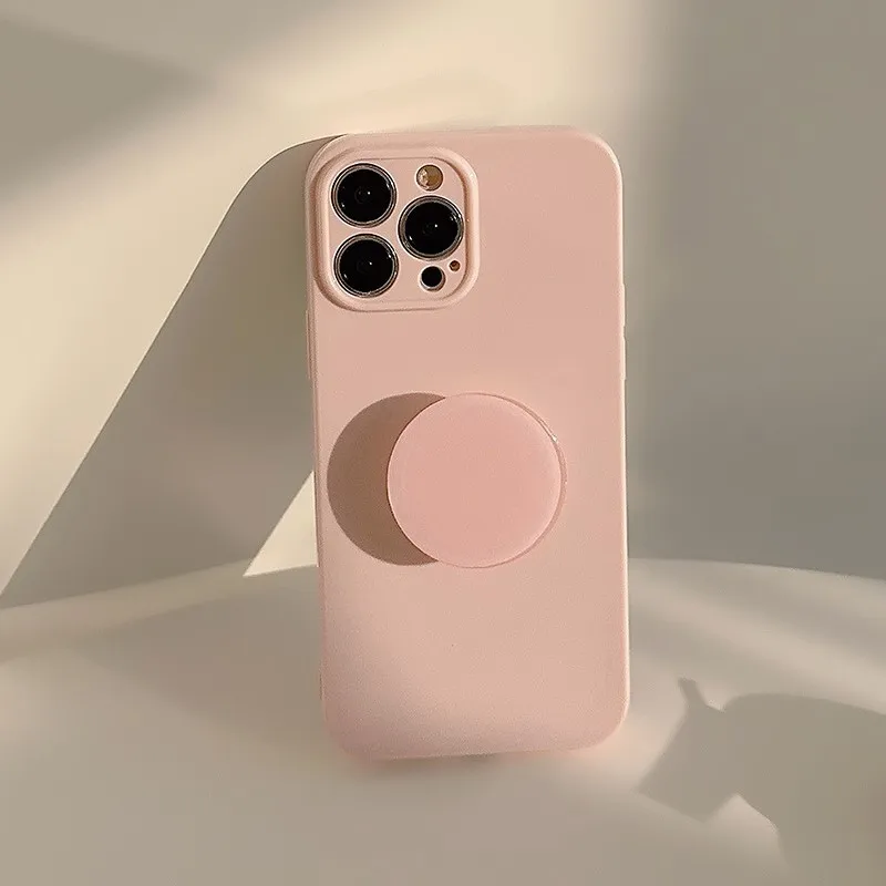 S4af0d4d8201e4a6e8cb9e03eb48a9745e-2.webp Candy Color With Holder Shockproof Case For iPhone 17 16 15 14 13 12 11 Pro Max Plus Plain Soft Silicone Bumper Cover