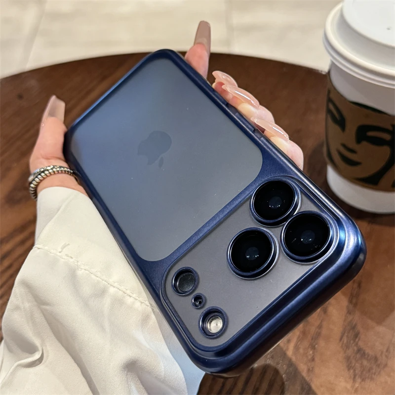 S4cdac29b96ca4fda88d846d4b4748913a.webp Luxury New Ultrathin UV Plating Matte Anti Slip 17 Pro Max Phone Case for iPhone 17 Lens Film Protect Translucent Hard PC Cover