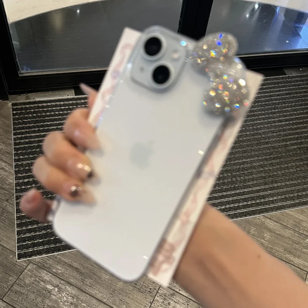 Luxury Bling 3D Diamond Bowknot Phone Case For iPhone 17 16 15 14 13 12 11 Pro Max XR XS 7 8 Plus Clear Acrylic Shockproof Cover